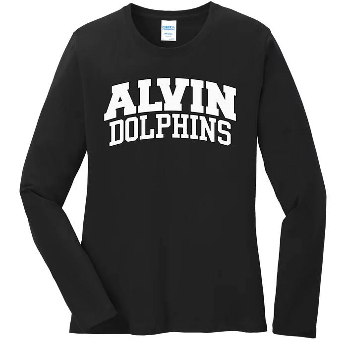 Alvin Dolphins Ladies Long Sleeve Shirt