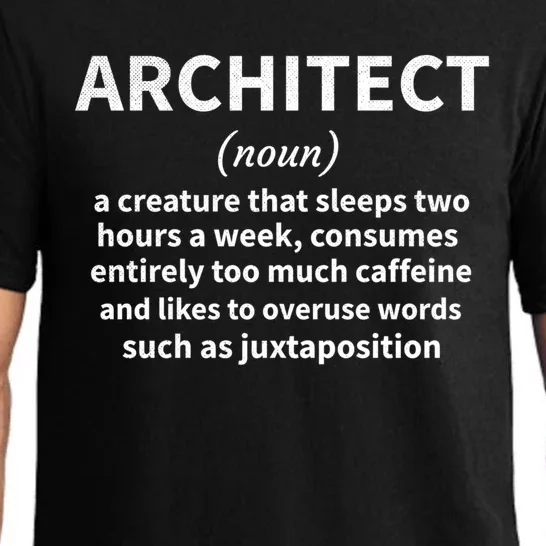 Architect Definition Architecture Student Architect Gift Pajama Set