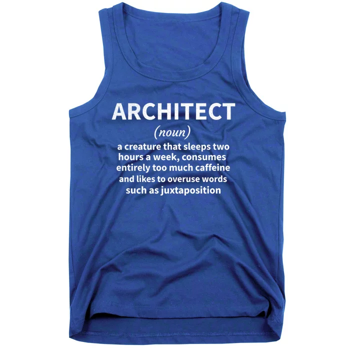 Architect Definition Architecture Student Architect Gift Tank Top