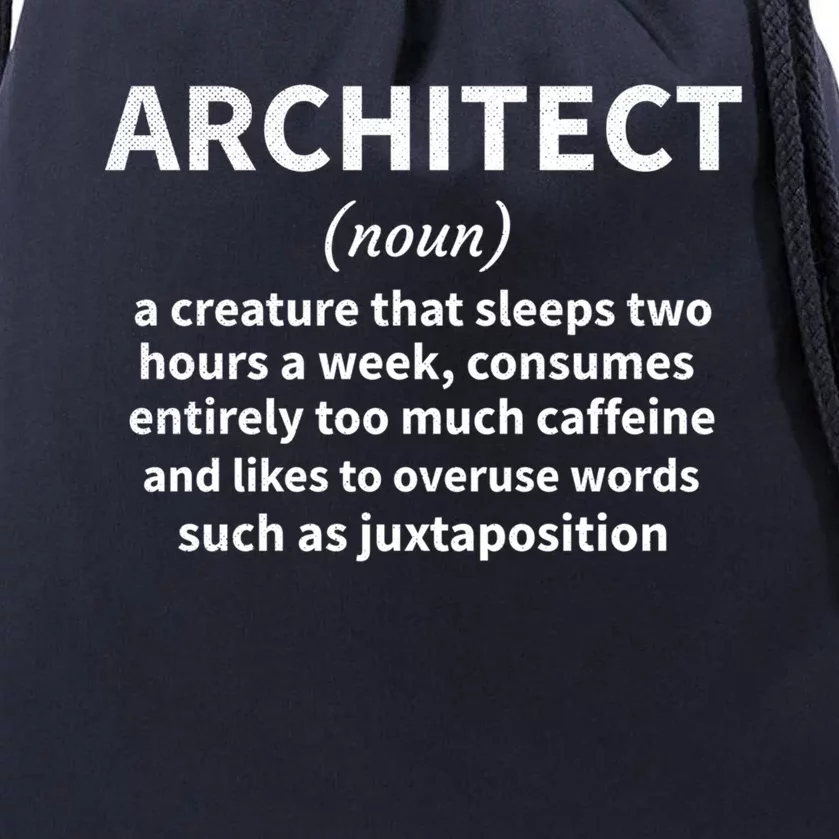 Architect Definition Architecture Student Architect Gift Drawstring Bag