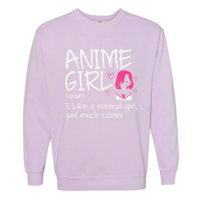 Anime  Definition Anime Lovers Merch Garment-Dyed Sweatshirt