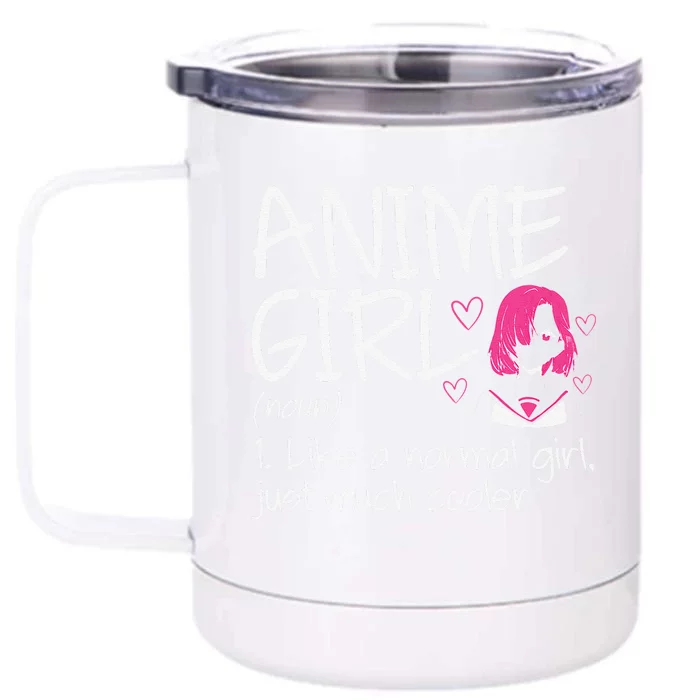 Anime  Definition Anime Lovers Merch Front & Back 12oz Stainless Steel Tumbler Cup