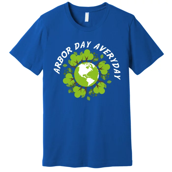 Arbor Day Averyday World Map Cute Earth Day Cute Gift Premium T-Shirt