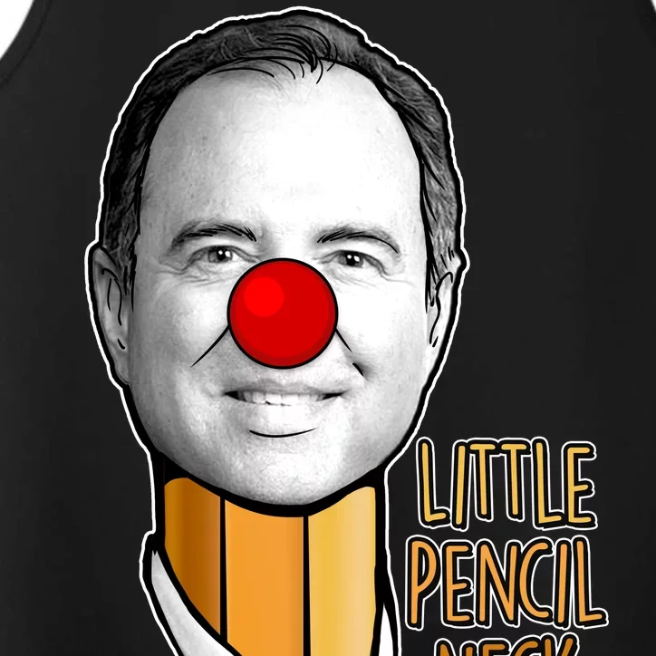 Adam Schiff Little Pencil Neck Funny Trump Performance Tank