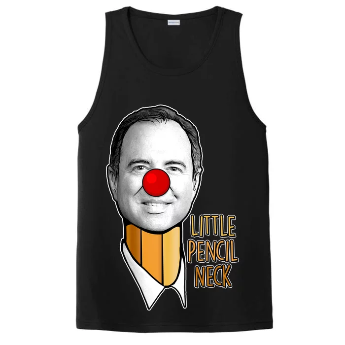 Adam Schiff Little Pencil Neck Funny Trump Performance Tank