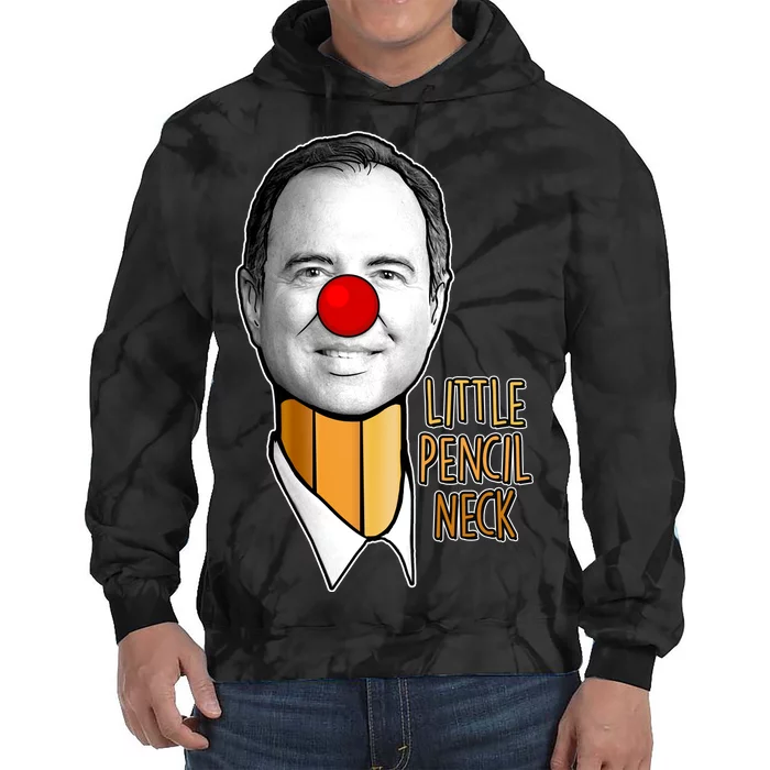 Adam Schiff Little Pencil Neck Funny Trump Tie Dye Hoodie