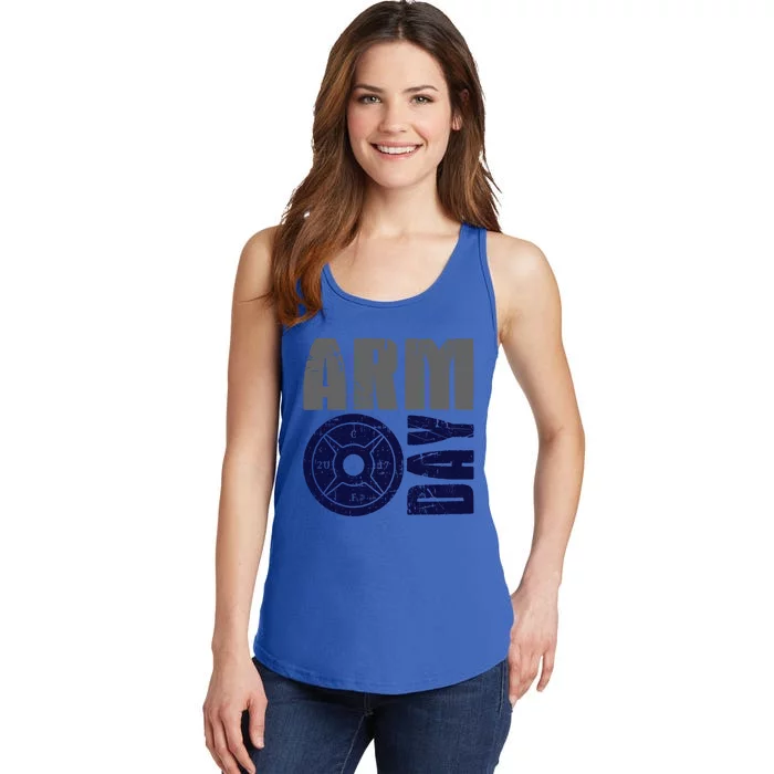 Arm Day Bicep And Tricep Gym Rat Great Gift Ladies Essential Tank