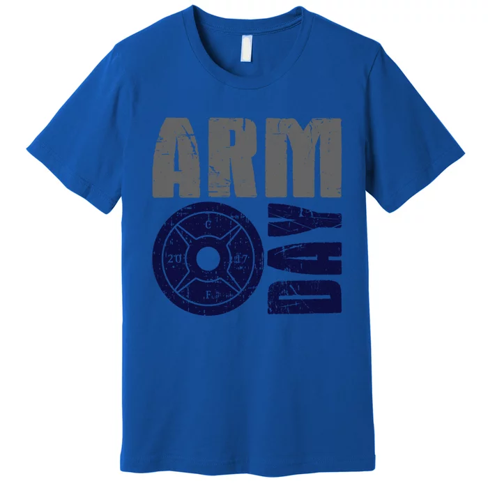 Arm Day Bicep And Tricep Gym Rat Great Gift Premium T-Shirt