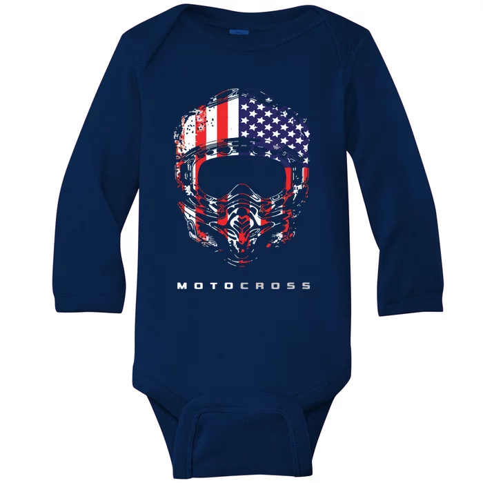 American Dirt Bike Motocross Apparel Motocross Dirt Bike Baby Long Sleeve Bodysuit