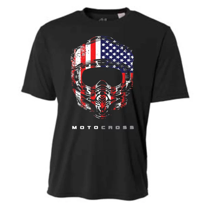 American Dirt Bike Motocross Motocross Dirt Bike Cooling Performance Crew T-Shirt