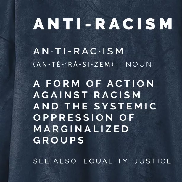 AntiRacism Definition || BLM, Civil Rights, Equality Tank Top Hooded Wearable Blanket