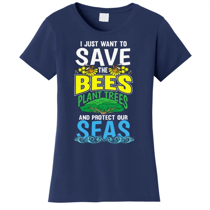 Arbor Deforestation Bees Earth Day Women Gifts Women's T-Shirt