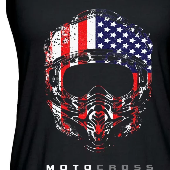 American Dirt Bike Motocross Apparel Motocross Dirt Bike Ladies Essential Flowy Tank