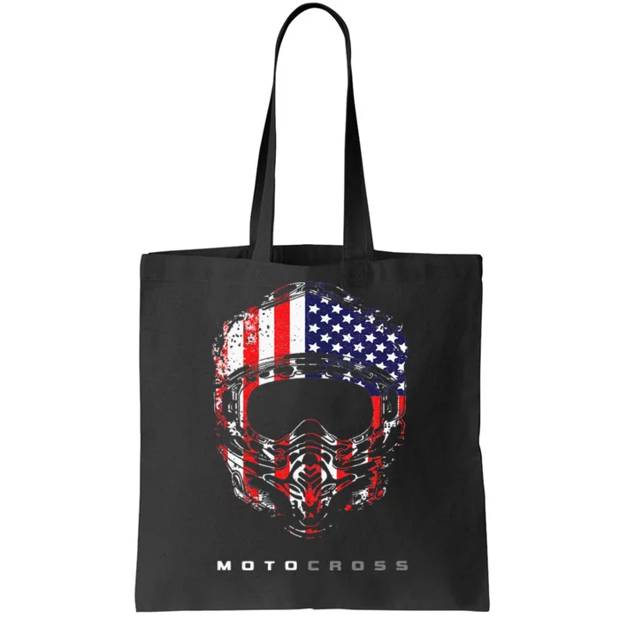 American Dirt Bike Motocross Apparel Motocross Dirt Bike Tote Bag