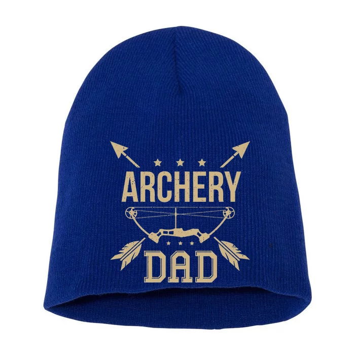 Archery Dad Bow Arrow Hunting Gift Shooting Race Short Acrylic Beanie