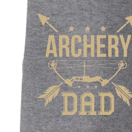 Archery Dad Bow Arrow Hunting Gift Shooting Race Doggie 3-End Fleece Hoodie