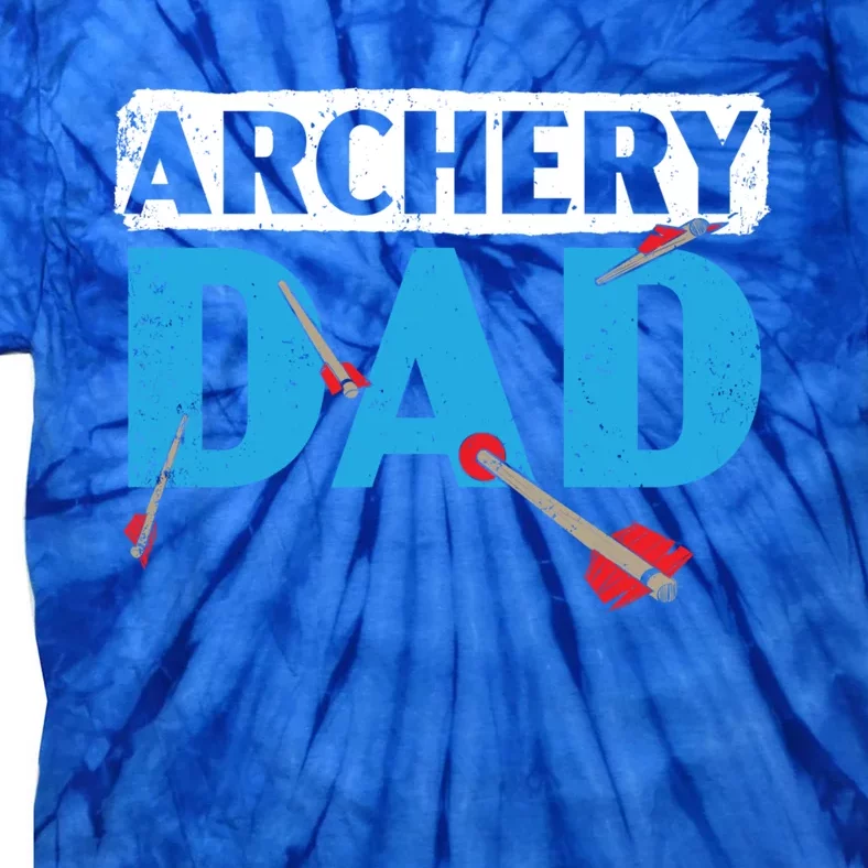 Archery Dad Bow Arrow Shooting Sport Archer Fathers Day Gift Tie-Dye T-Shirt