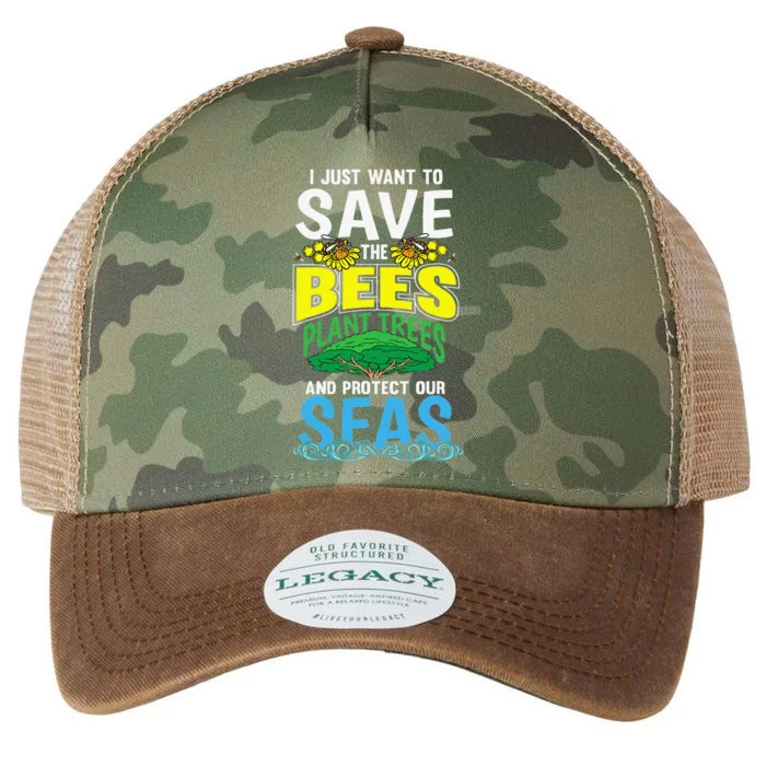 Arbor Deforestation Bees Earth Day Women Gifts Legacy Tie Dye Trucker Hat