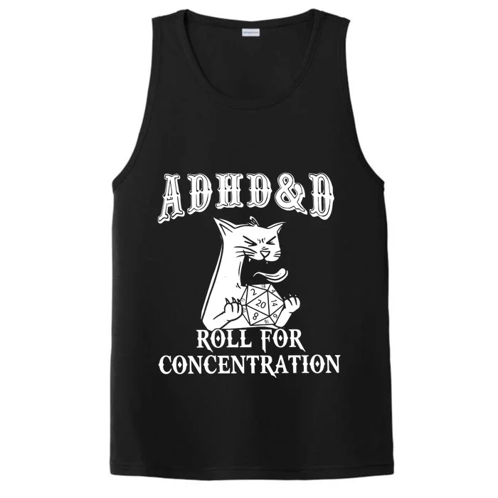 Adhd Dnd Cat Performance Tank