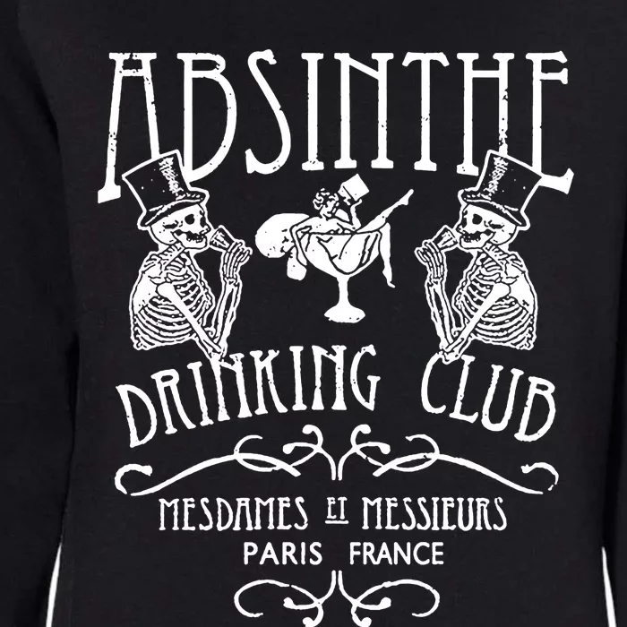 Absinthe Drinking Club Womens California Wash Sweatshirt