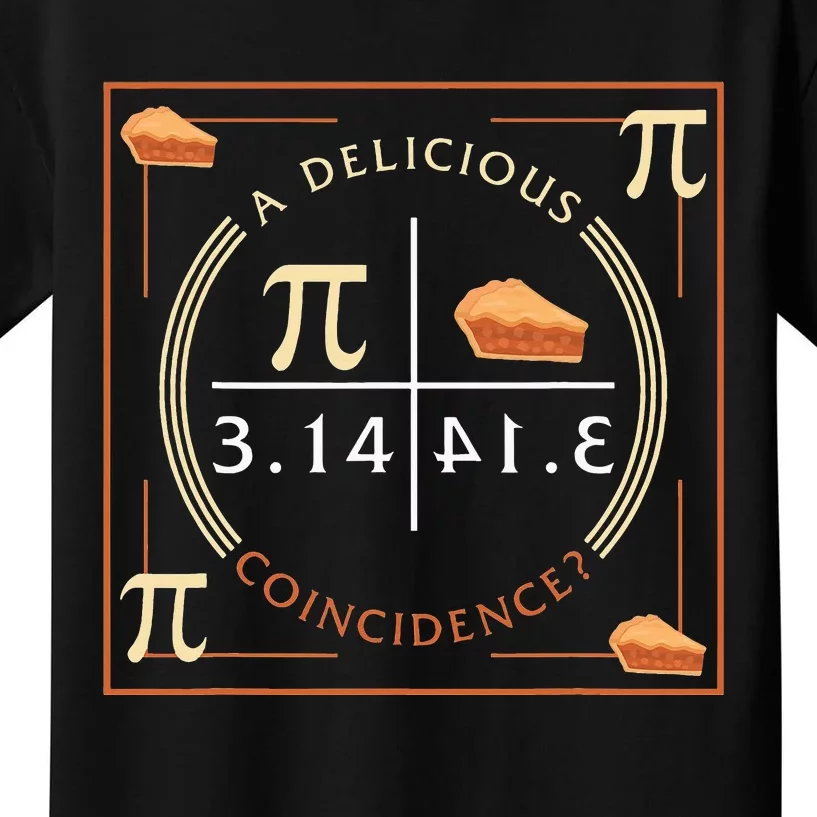 A Delicious Coincidence Pi Day 3.14 funny Math Kids T-Shirt