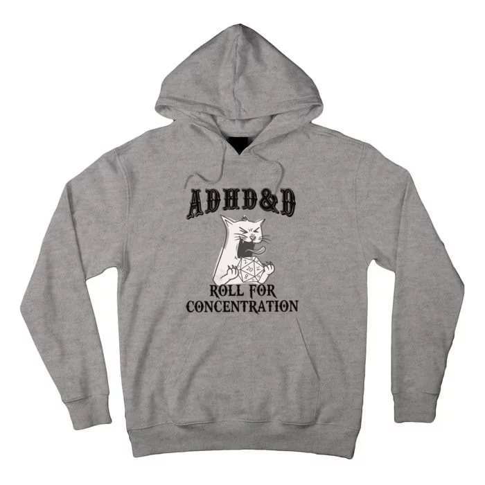 ADHD DnD Cat Tall Hoodie