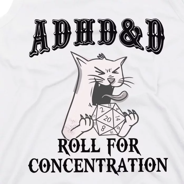 ADHD DnD Cat Tank Top