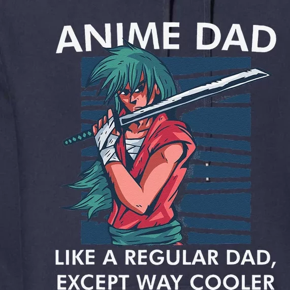 Anime DAD Cute Anime Guy Manga Art Lover Design Premium Hoodie