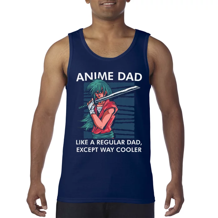 Anime DAD Cute Anime Guy Manga Art Lover Design Tank Top