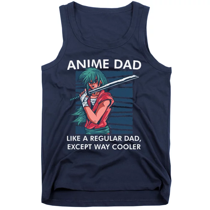 Anime DAD Cute Anime Guy Manga Art Lover Design Tank Top