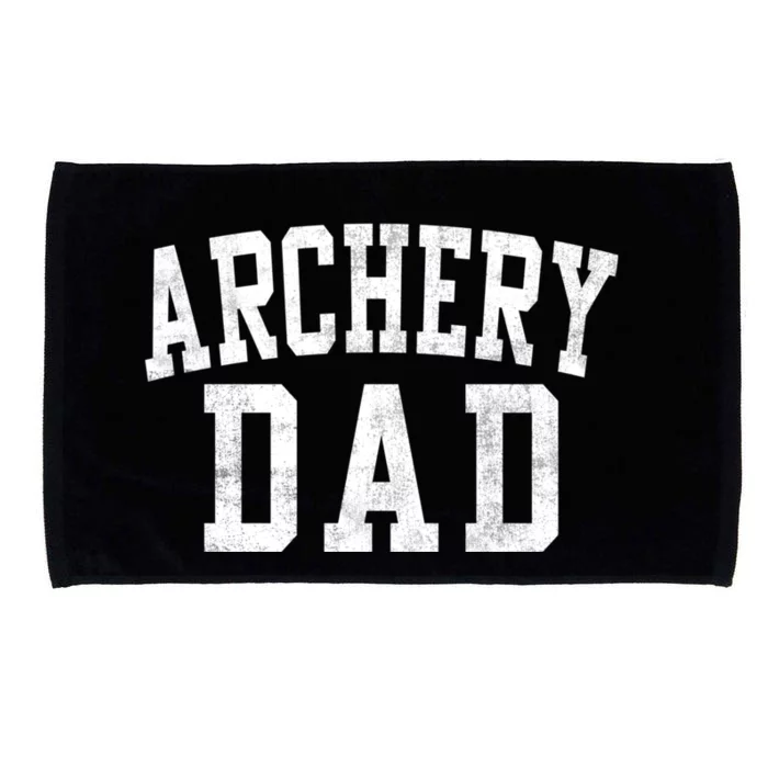 Archery Dad Classic Bold Font FatherS Day Daddy Microfiber Hand Towel