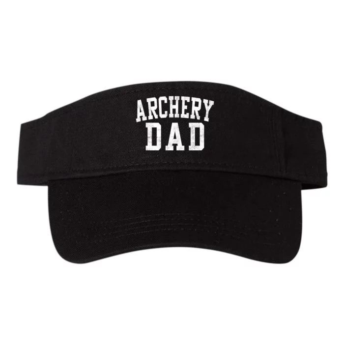 Archery Dad Classic Bold Font FatherS Day Daddy Valucap Bio-Washed Visor