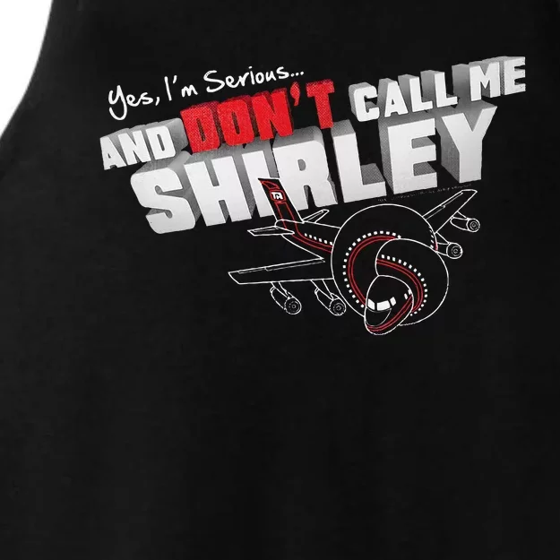 Airplane DonT Call Me Shirley Ladies Tri-Blend Wicking Tank