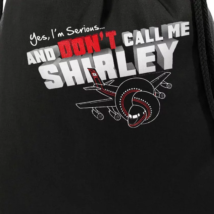 Airplane DonT Call Me Shirley Drawstring Bag