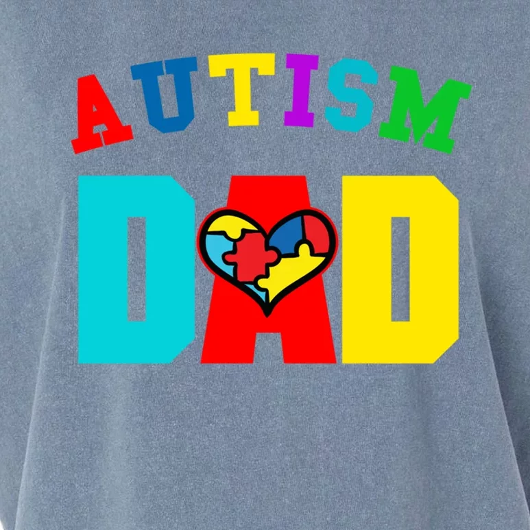 Autism Dad Cool Gift Dad Autism Awareness Meaningful Gift Garment-Dyed Women's Muscle Tee