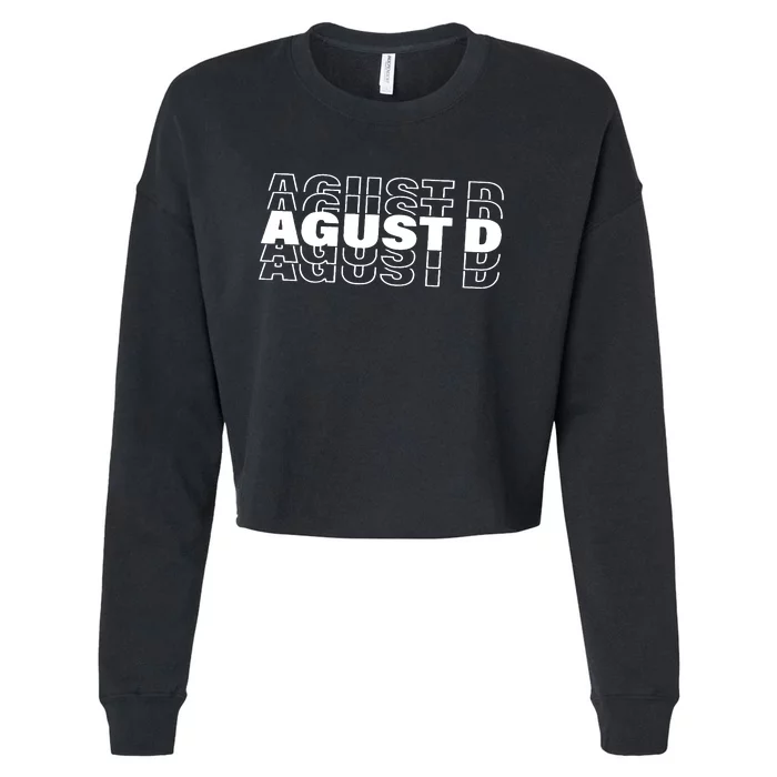 Agust D Concert Korean Group Cropped Pullover Crew