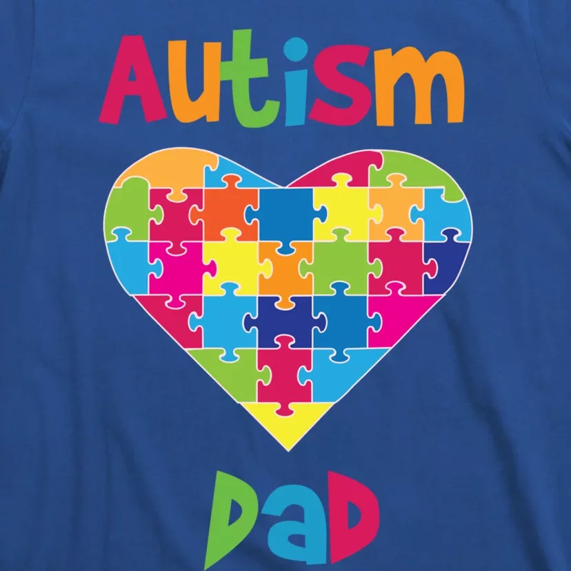 Autism Dad Cute Gift Autism Awareness Cute Gift Proud Parent Father Cute Gift T-Shirt