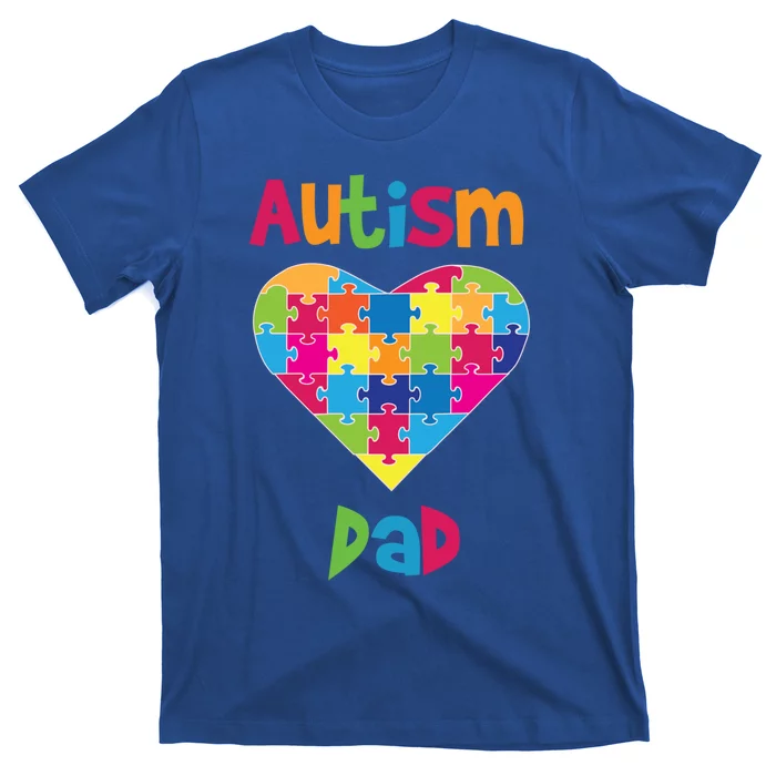 Autism Dad Cute Gift Autism Awareness Cute Gift Proud Parent Father Cute Gift T-Shirt