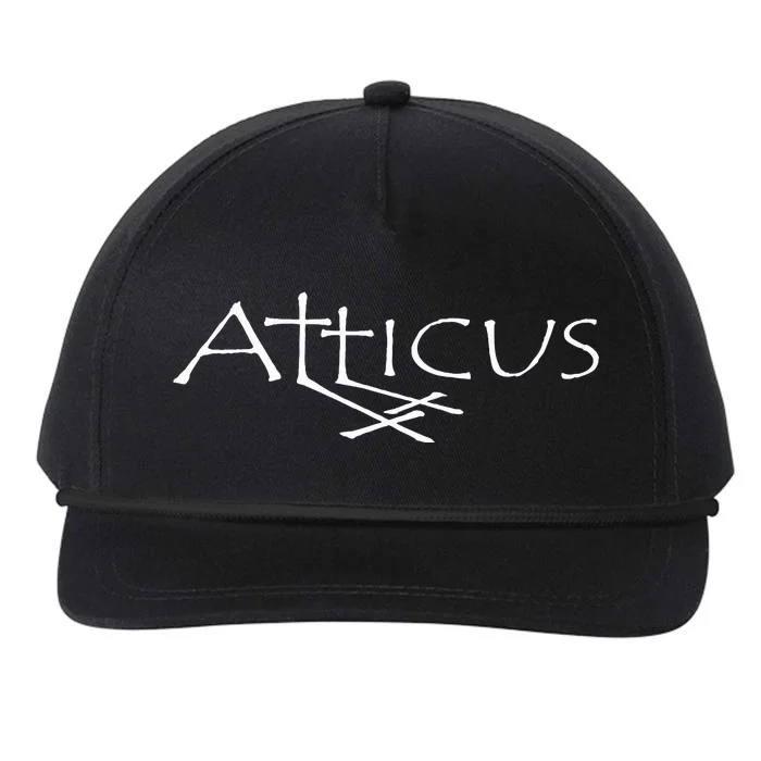 Atticus Double Cross Snapback Five-Panel Rope Hat