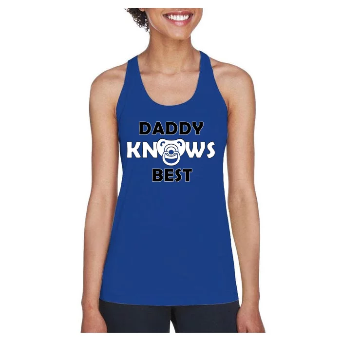 AB DL Daddy Knows Best Women's Racerback Tank