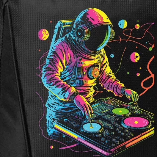 Astronaut Dj Djing In Space Edm Cool Graphic City Backpack