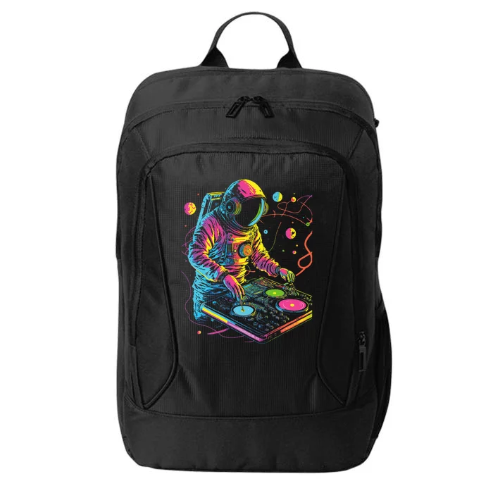 Astronaut Dj Djing In Space Edm Cool Graphic City Backpack