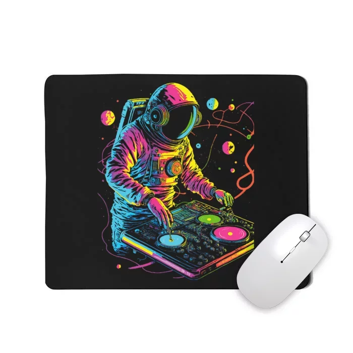 Astronaut Dj Djing In Space Edm Cool Graphic Mousepad