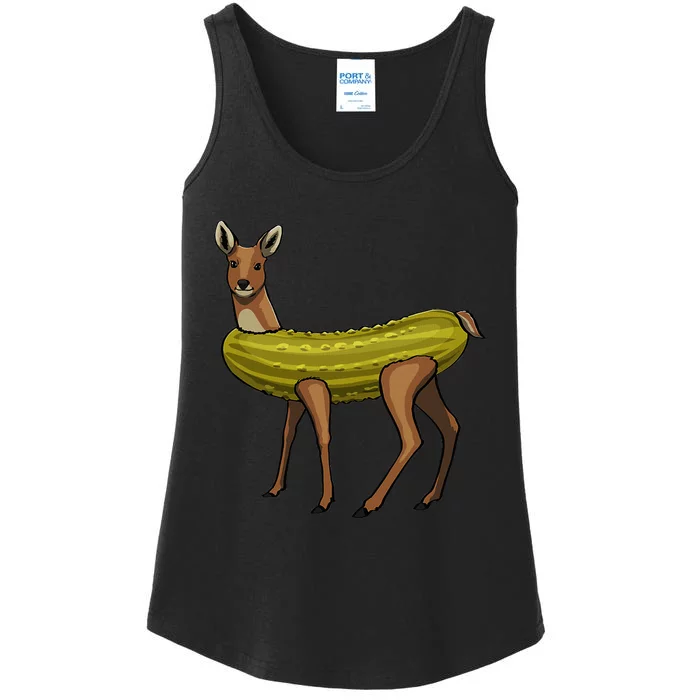 A Dill Doe Funny Women Pickle Deer Love Foodie Ladies Essential Tank