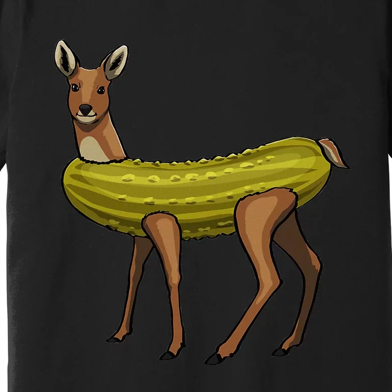 A Dill Doe Funny Women Pickle Deer Love Foodie Premium T-Shirt