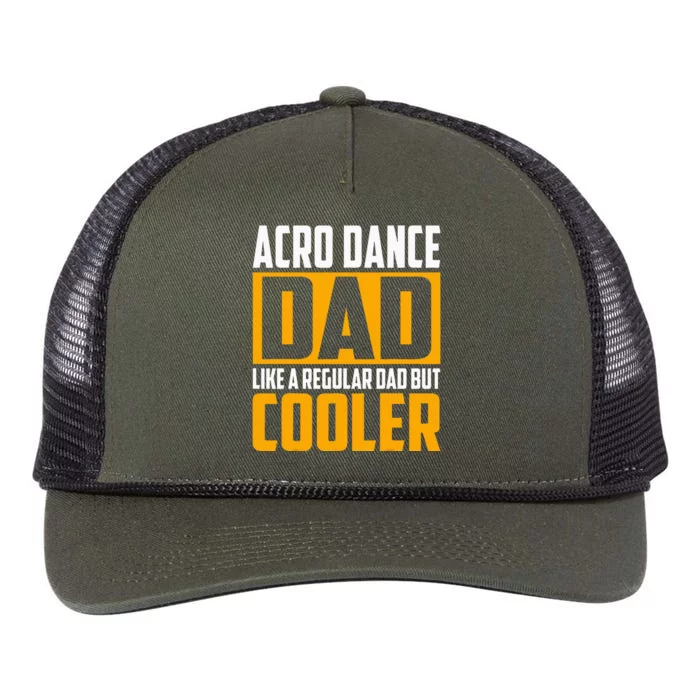 Acro Dance Dad Like A Regular Dad But Cooler Retro Rope Trucker Hat Cap