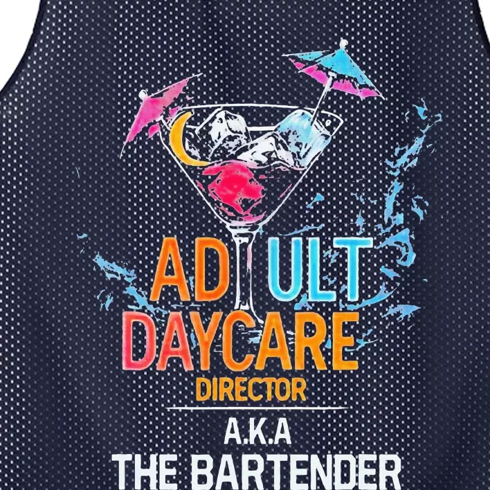 Adult Daycare Director Aka The Bartender Mesh Reversible Basketball Jersey Tank