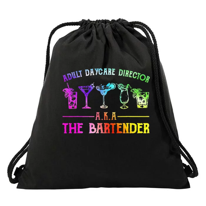 Adult Daycare Director Aka The Bartender Drawstring Bag