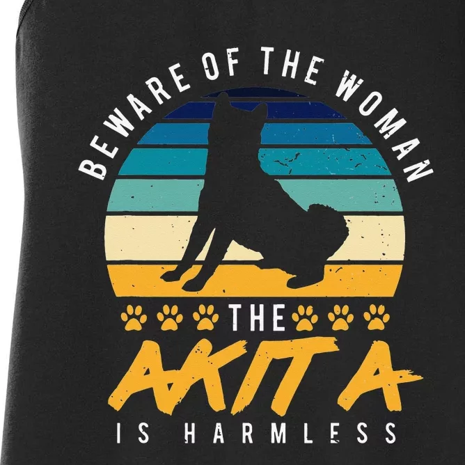 Akita Dog  Dog Mom Gift Akita Lover Women's Racerback Tank