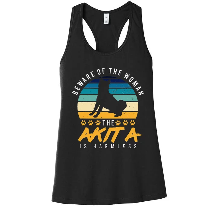 Akita Dog  Dog Mom Gift Akita Lover Women's Racerback Tank